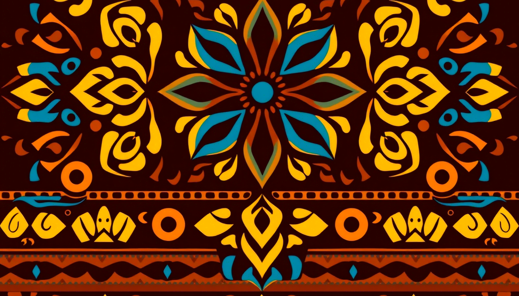 Abstract African art background with cultural patterns